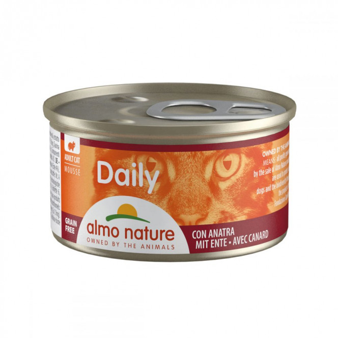 Almo Nature Daily Mousse Консервы для кошек Мусс с уткой