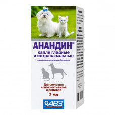 Anandin eye drops and intranasal for dogs and cats