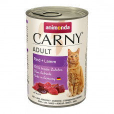 Animonda Carny Adult Rind + Lamm Canned Cat Food with Beef and Lamb