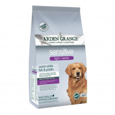 Arden Grange Sensitive Light & Senior Ocean white fish & Potato Беззерновой корм для пожилых собак с белой рыбой и картофелем