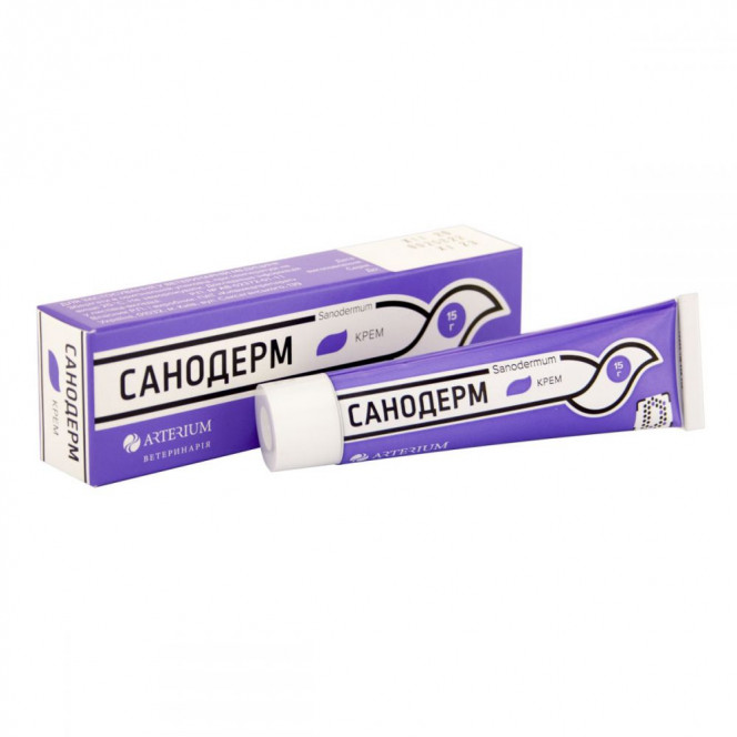 Sanodermum (Sanodermum) Ointment for the treatment of dermatomycosis in dogs and cats