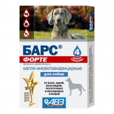 Bars Forte insectoacaricidal drops for dogs