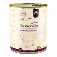 Baskerville Super Premium Puppy Canned food for puppies with veal and blackberries