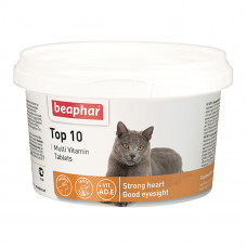 Beaphar Top 10 (Top Ten) Multivitamins for cats and kittens with taurine