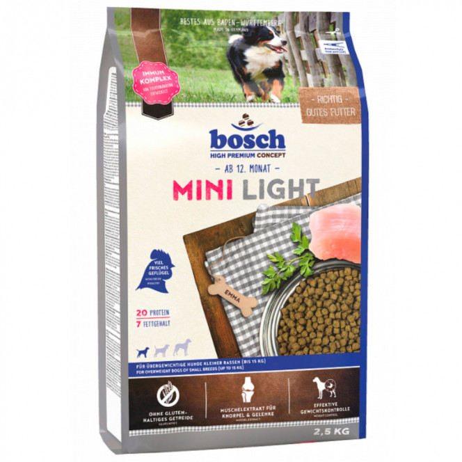 Bosch MINI Light Dry food for small breeds, overweight and overweight