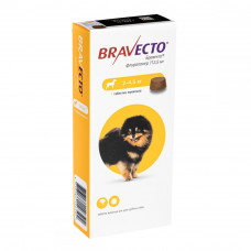 Bravecto (Бравекто) Таблетки от блох и клещей для собак весом от 2 до 4,5 кг