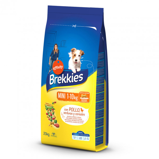 Brekkies Dog Mini Dry food for small breeds chicken with beef and vegetables