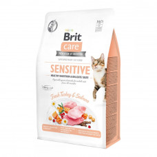 Brit Care Cat Grain-Free Sensitive Беззерновой гипоаллергенный сухой корм для кошек с чувствительным пищеварением