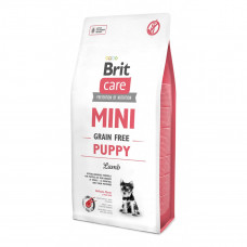 Беззерновой корм Brit Care Mini Puppy Lamb для щенков малых пород с ягненком