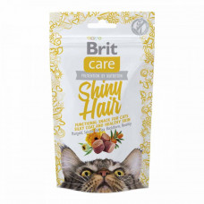 Brit Care Cat Snack Shiny Hair Treat for cats with salmon