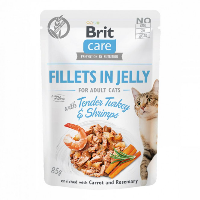 Brit Care Cat Tender Turkey & Shrimps Fillets in Jelly