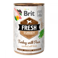 Brit Fresh Turkey with Peas Canned Dogs with Turkey and Peas