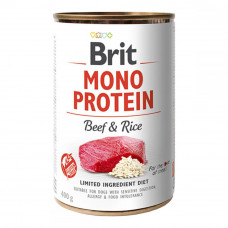 Brit Mono Protein Beef & Rice Canned Dogs with Beef and Rice