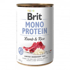 Brit Mono Protein Lamb & Rice Canned Dogs with Lamb & Rice