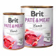 Brit Pete & Meat lamb Консерви для собак з ягням), '<p>Brit Pete & Meat lamb Консерви для собак з ягням Переваги корму: Справжнє м'ясо з цілими шматками потрошки в паштеті Високий вміст якісного м'яса та його м'яка Обробка - це гарантія відмінного смаку і