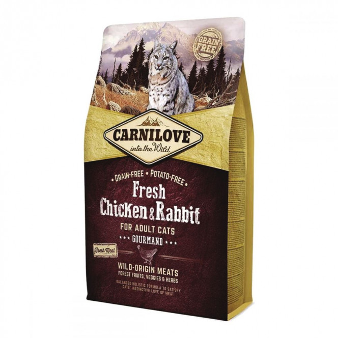 Carnilove Fresh Chicken & Rabbit Gourmand Grain-free dry food with chicken and rabbit