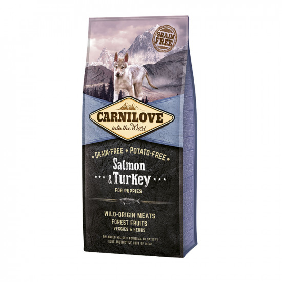 Carnilove Salmon & Turkey for Puppy Grain-free dry puppy food with salmon and turkey