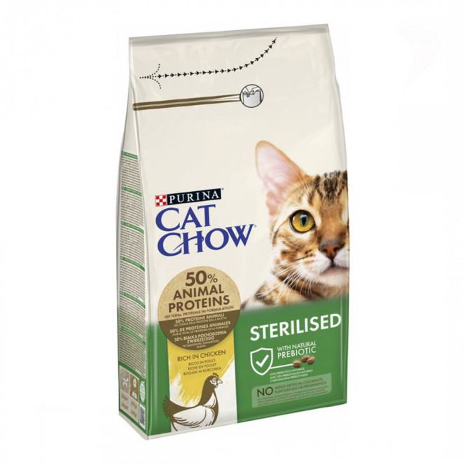 Cat Chow Sterilized Cat Chicken Dry food for neutered cats and sterilized cats with chicken