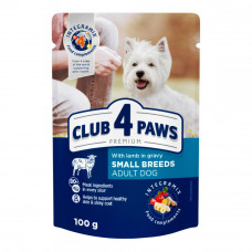 Club 4 Paws Premium (spider) Canned food for adult dogs of small breeds with lamb in sauce