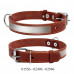 CoLLar Leather collar with reflective tape (brown)