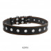 CoLLar Black leather collar (50x2 cm)