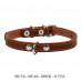 CoLLar Leather collar without decorations (brown)