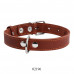 CoLLar Leather collar without decorations (brown)