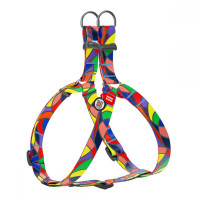 CoLLar Waudog Nylon Nylon Dog Harness (Stained Glass)