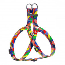 CoLLar Waudog Nylon Nylon Dog Harness (Stained Glass)