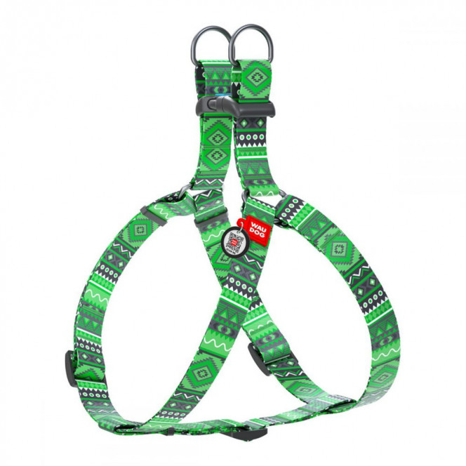 CoLLar Waudog Nylon Nylon Dog Harness (Ethno Green)