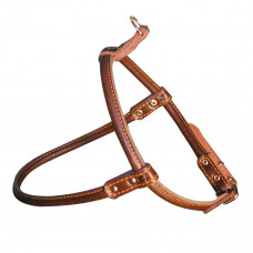 CoLLar Waudog Soft Unadorned Leather Round Harness (Brown)