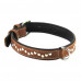 CoLLar Waudog Soft Studded Leather Collar (Brown)