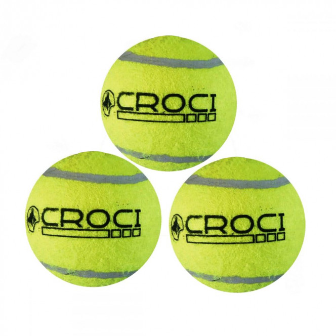 Croci Tennis Sound Dog toy tennis balls with squeaker 3 pcs