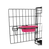 Dexas Collapsible Kennel Bowl Collapsible Cage Bowl (590 ml)