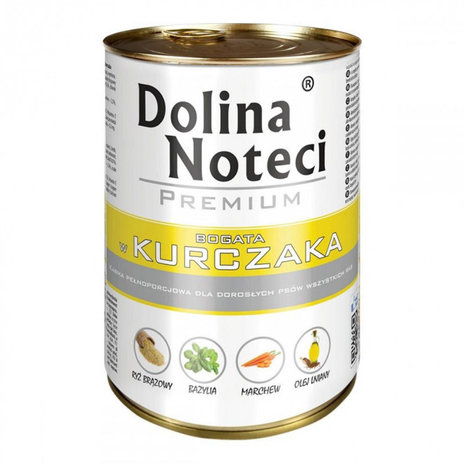 Dolina Noteci PREMIUM Canned food for dogs chicken with vegetables and rice