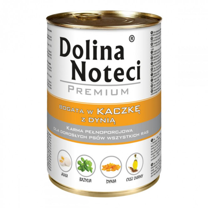 Dolina Noteci PREMIUM Canned food for dogs with duck and pumpkin