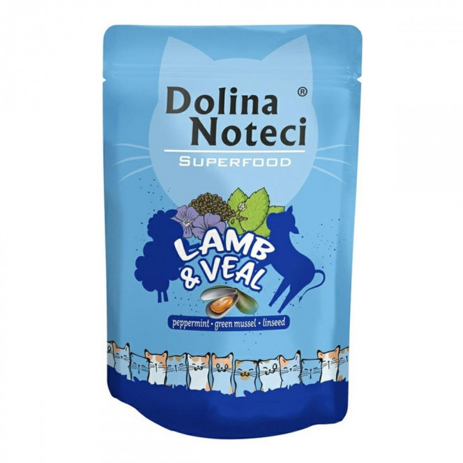 Dolina Noteci Superfood Lamb & Veal Canned food for cats with lamb and veal