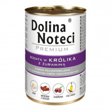 Dolina Noteci PREMIUM Canned food for dogs with rabbit and cranberries