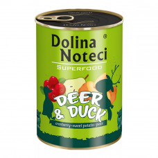 Dolina Noteci Superfood Deer & Duck Консервы для собак с олениной и уткой