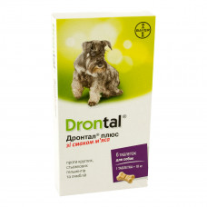 Дронтал Плюс (Drontal plus) таблетки с вкусом мяса для собак