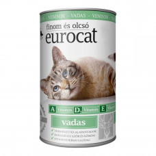 Eurocat Vadas Консервы для кошек с олениной, кусочки в подливе