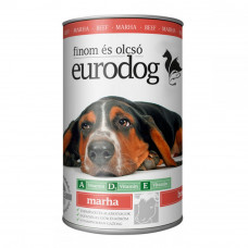 Eurodog Beef Canned dog food with beef, chunks in gravy