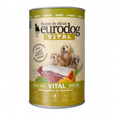 Eurodog Vital Duck Canned dog food with duck, vegetables and noodles in gravy