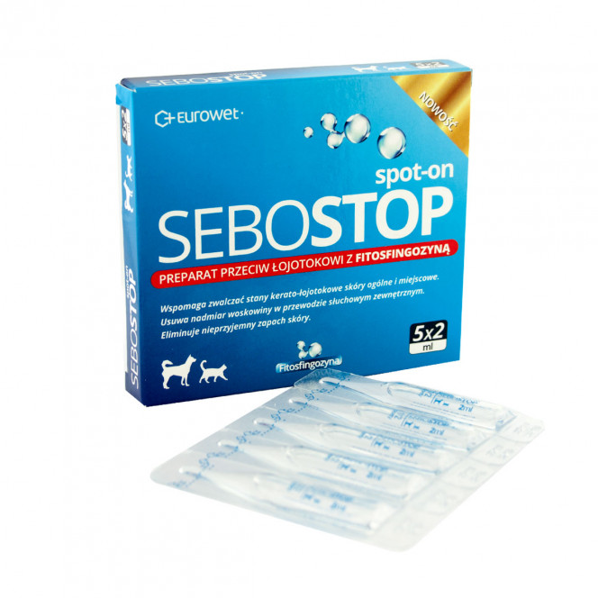 Eurowet Sebostop Spot-on Drops against seborrhea for dogs and cats