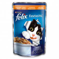 Purina Felix Fantastic Canned Food for Cats with Turkey in Jelly 100g