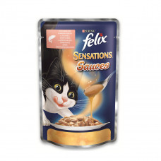 Felix Sensation Sauces Консервы для кошек с лососем в соусе