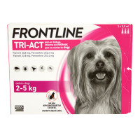 Frontline Tri-Act Flea, Tick and Mosquito Drops for Dogs from 2 to 5 kg