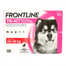 Frontline Tri-Act Капли на холку от блох, клещей и комаров для собак от 40 до 60 кг