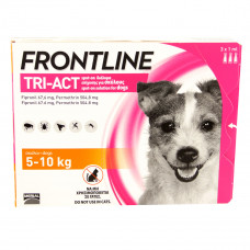 Frontline Tri-Act Капли на холку от блох, клещей и комаров для собак от 5 до 10 кг