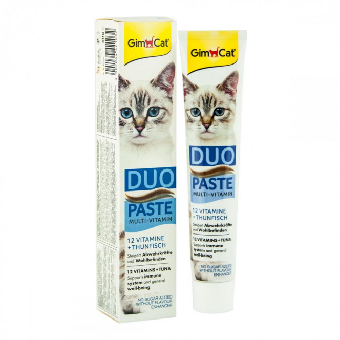 GimCat Multi-Vitamin Duo-Paste Multivitamin Paste for cats with tuna